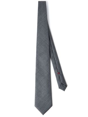Brunello Cucinelli cravate en laine vierge - Gris