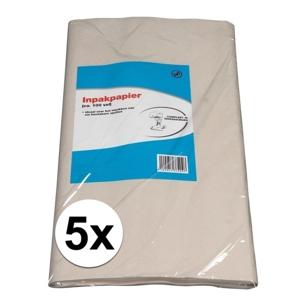 500x vellen verhuis inpakpapier - 50 x 75 cm - verhuizen - beschermt tegen krassen en breuk