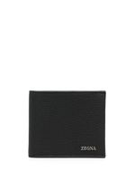 Zegna portefeuille pliant à plaque logo - Noir