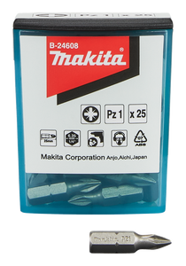 Makita Accessoires Schroefbit PZ1x25mm - B-24608 - B-24608