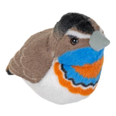 Wild Republic knuffel Blauwborst - pluche - 13 cm - met geluid - vogels - knuffeldier