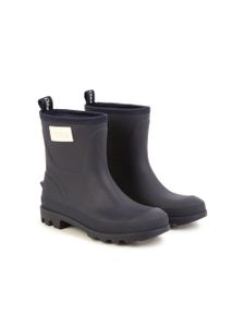 Chloé Kids bottines de pluie à patch logo - Noir