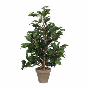 Kunstplant tropische Ficus - groen - 65 cm - binnen - kamerplant - nepplant