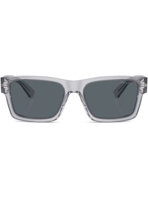 Prada Eyewear lunettes de soleil à monture rectangulaire - Gris
