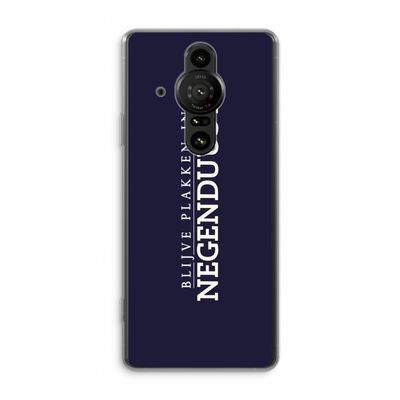 Blijve plakken in Negenduust: Sony Xperia Pro-I Transparant Hoesje