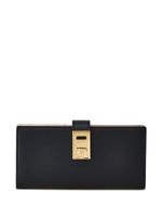 Ferragamo portefeuille continental Hug en cuir - Noir