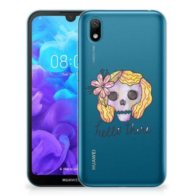Silicone Back Case Huawei Y5 (2019) Boho Skull Silicone Back Case Huawei Y5 (2019) Boho Skull
