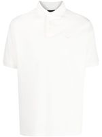 Emporio Armani logo-embroidered polo collar - Blanc