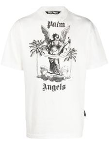 Palm Angels t-shirt University à logo imprimé - Blanc