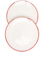 Ann Demeulemeester X Serax lot de deux assiettes en porcelaine - Blanc