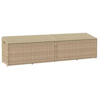 Tuinbox 220x50x58 cm poly rattan beige