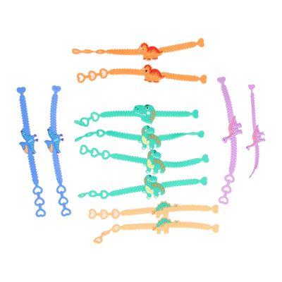 LG-Imports armband dinosaurus kleur, set van 12st.