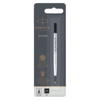 Rollerpenvulling Parker Quink medium zwart blister à 1 stuk