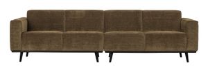 BePureHome Bank 'Statement' 4-zits, Rib, kleur Rock