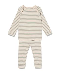 HEMA Baby Meegroeipyjama Gebroken Wit (gebroken wit)