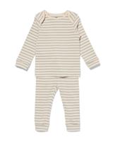 HEMA Baby Meegroeipyjama Gebroken Wit (gebroken wit)