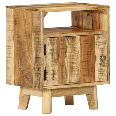 Nachtkastje 40x30x50 cm ruw mangohout