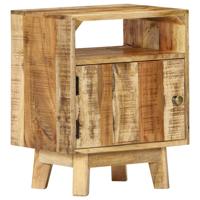 Nachtkastje 40x30x50 cm ruw mangohout