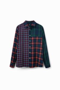 Oversized geruit shirt - GREEN - S