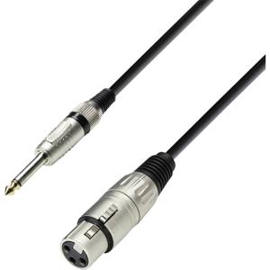 Adam Hall K3MFP0100 XLR Verbindingskabel [1x XLR-bus - 1x Jackplug male 6,3 mm] 1.00 m Zwart