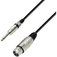 Adam Hall K3MFP0100 XLR Verbindingskabel [1x XLR-bus - 1x Jackplug male 6,3 mm] 1.00 m Zwart - thumbnail