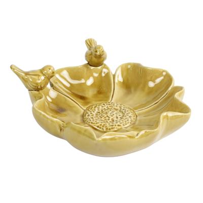 Vogelbad Mala geel 31x29x12,5cm