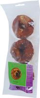 Natuurlijke Snack donut met eend 7 cm zak a 3 stuks - Gebr de boon