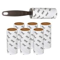 Kleding pluisvrij kleefrollers - 20 cm - met 6 extra rolletjes van 10 velletjes