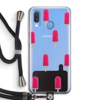 Waterijsje: Samsung Galaxy A40 Transparant Hoesje met koord