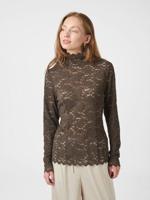 Neo Noir Liza Laceflower Blouse | Brown