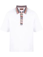 Missoni polo à chevrons - Blanc