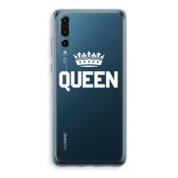 Queen zwart: Huawei P20 Pro Transparant Hoesje