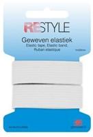 Restyle Geweven Elastiek 20 mm x 1 meter 009 Wit