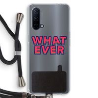 Whatever: OnePlus Nord CE 5G Transparant Hoesje met koord