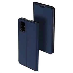 Dux Ducis Skin Pro Samsung Galaxy A51 Flip Case met Kaartsleuf - Donkerblauw