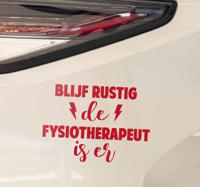 Fysiotherapeut Muursticker tekst