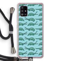 Kroko: Samsung Galaxy A51 5G Transparant Hoesje met koord