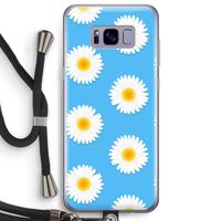 Margrietjes: Samsung Galaxy S8 Plus Transparant Hoesje met koord Margrietjes: Samsung Galaxy S8 Plus Transparant Hoesje met koord