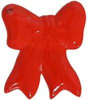 Decoris bord keramiek strik 30x27x3.5cm rood Decoris bord keramiek strik 30x27x3.5cm rood