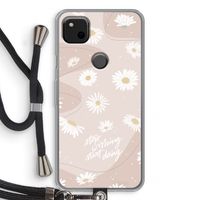 Daydreaming becomes reality: Pixel 4a Transparant Hoesje met koord
