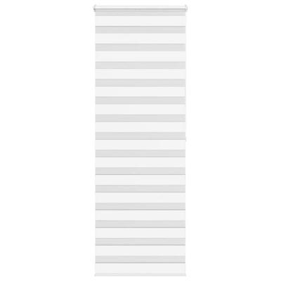 VidaXL Zebra rolgordijn 75x200 cm stofbreedte 70,9 cm polyester wit