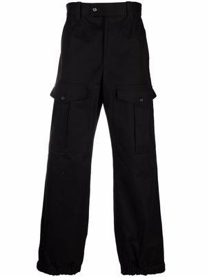 Alexander McQueen pantalon à poches à rabat - Noir