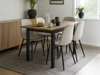 Verlengbare eettafel OLIANNE 130>175 cm epicea appenzeller