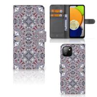 Samsung Galaxy A03 | Bookcase | Flower Tiles | Portemonnee hoesje
