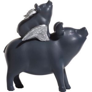 Piggy family beeld h20cm Coco Maison