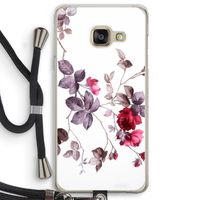 Mooie bloemen: Samsung Galaxy A3 (2016) Transparant Hoesje met koord