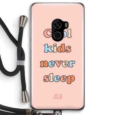 Cool Kids Never Sleep: Xiaomi Mi Mix 2 Transparant Hoesje met koord