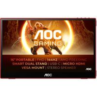 AOC GAMING 16G3 15.6 Full HD 144Hz Portable IPS Monitor - thumbnail