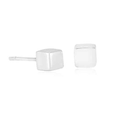 Zilveren Oorstekers "Cubo" - 925 Sterling