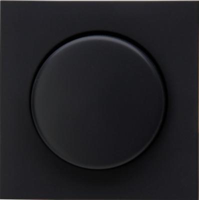 Kopp HK07 PURE mat zwart afdekplaat + knop dimmer - 4624530